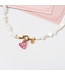 Necklace Seashelly hearts Ivory
