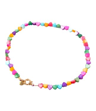 Love Issue Necklace Seashelly hearts Colorfuls