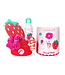 BATH SET STRAWBERRY sweet pink / 6