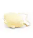 Shell hand bag with jewel handle yellow