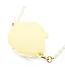 Shell hand bag with jewel handle yellow