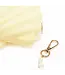 Shell hand bag with jewel handle yellow
