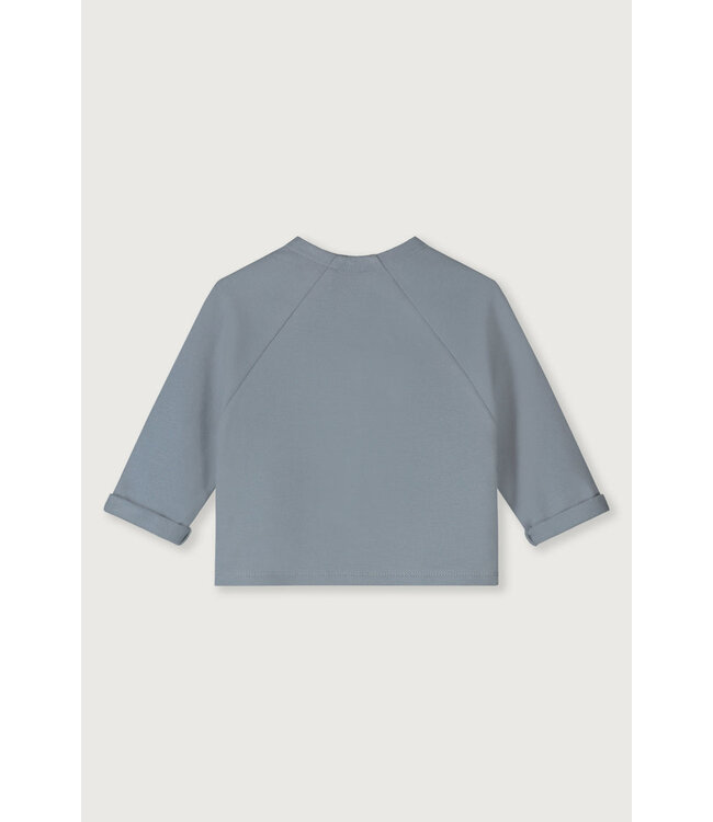 Baby Raglan Cardigan GOTS 519 Stone Grey