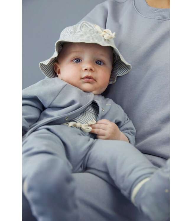 Baby Raglan Cardigan GOTS 519 Stone Grey