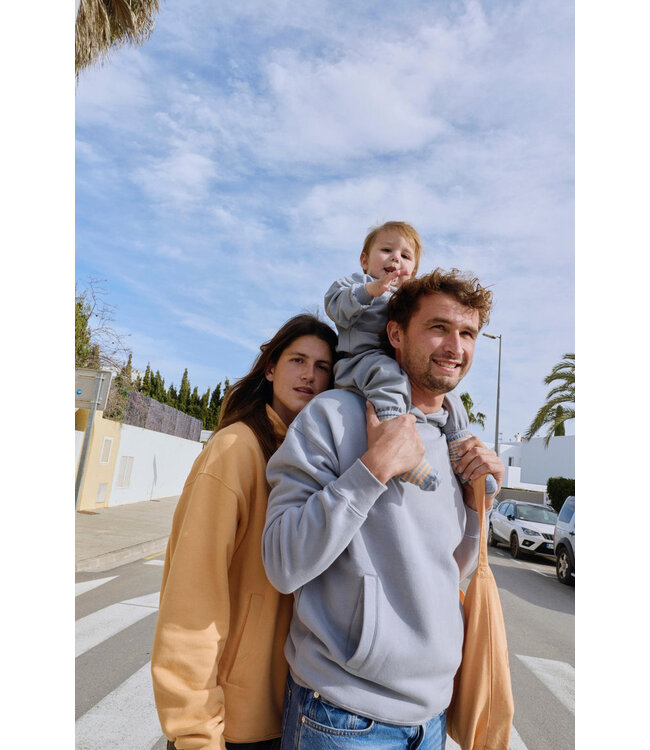 Baby Dropped Shoulder Sweater GOTS 519 Stone Grey