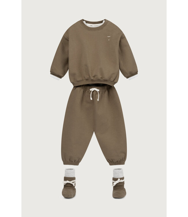 Baby Dropped Shoulder Sweater GOTS 527 Woody