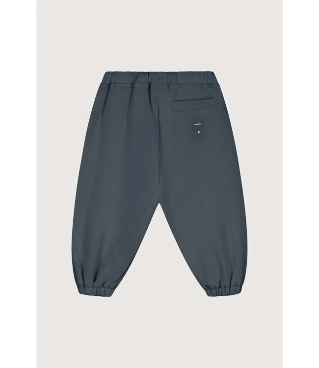 Baby Track Pants GOTS  Blue Grey