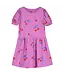 Bloused sleeve Dress magenta
