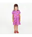 Bloused sleeve Dress magenta