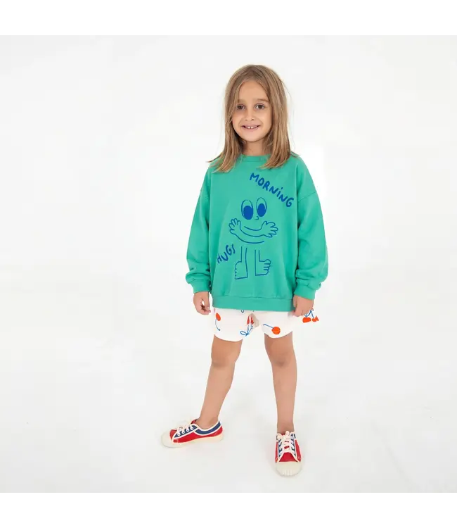 Sweatshirt Morning Hugs Green