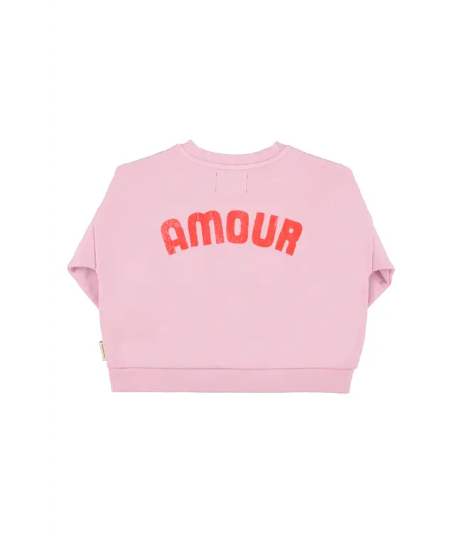 Sweatshirt Lilac w/Red Heart print