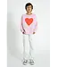 Sweatshirt Lilac w/Red Heart print