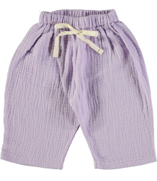 Pequeno Tocon baby pants muslin lilac