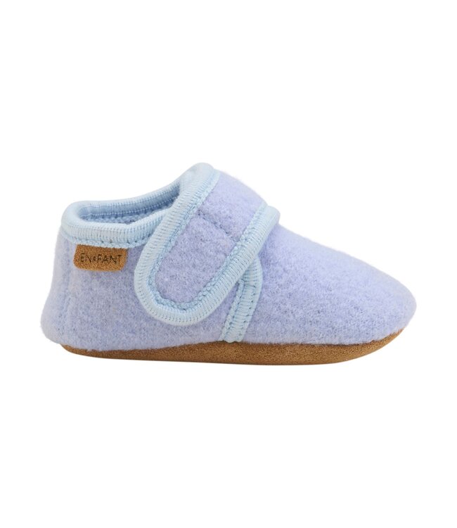 Baby Wool Slippers Licht Blauw