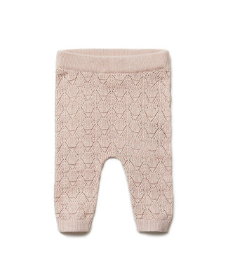 Puri organic broek ajour cameo rose
