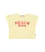 Piupiuchick t-shirt light yellow beach bar print