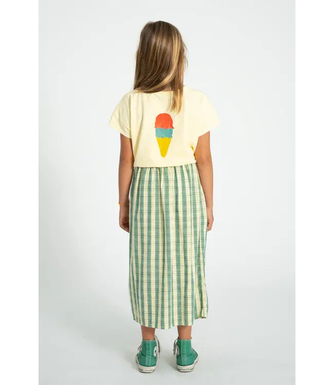 t-shirt light yellow w/ beach bar print