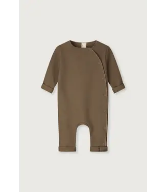 Gray label Baby Suit with Snaps GOTS woody