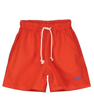 Lotiekids Twill Bermuda Pockets Coral Red
