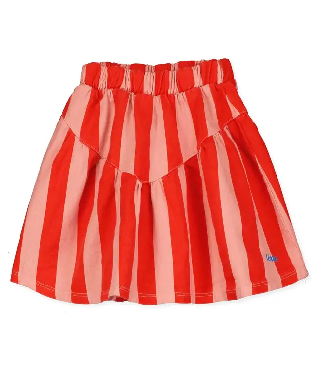 Woven Twill Skirt Clay Pink