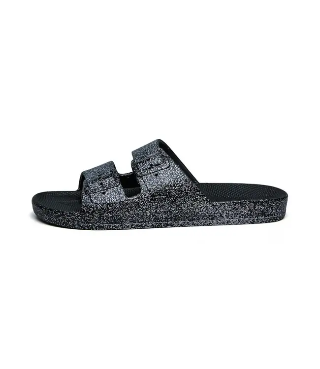 Angie Black glitter Slippers