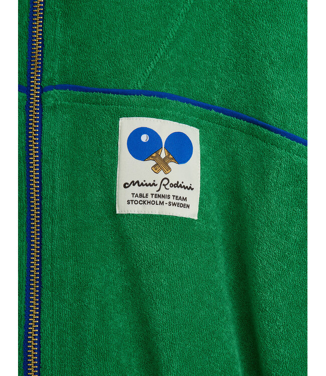 MR tennis patch terry cardigan