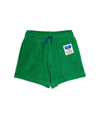 Mini Rodini MR tennis patch terry shorts green