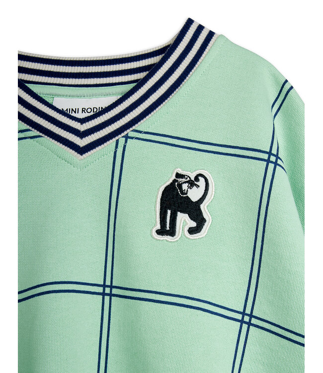 Check up panther patch sweatshirt green