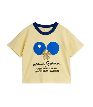 Mini Rodini table tennis contrast rib sp ss tee