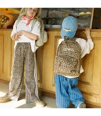 Atelier Pomme wide leg pants | Leopard