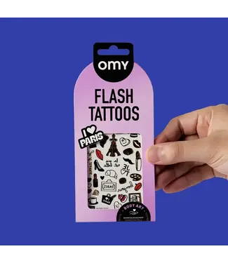 Omy FLASH TATTOO - I LOVE PARIS