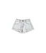 Shorts w/fringes washed light blue denim