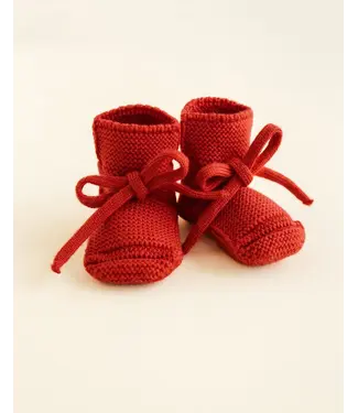 hvid Booties Red