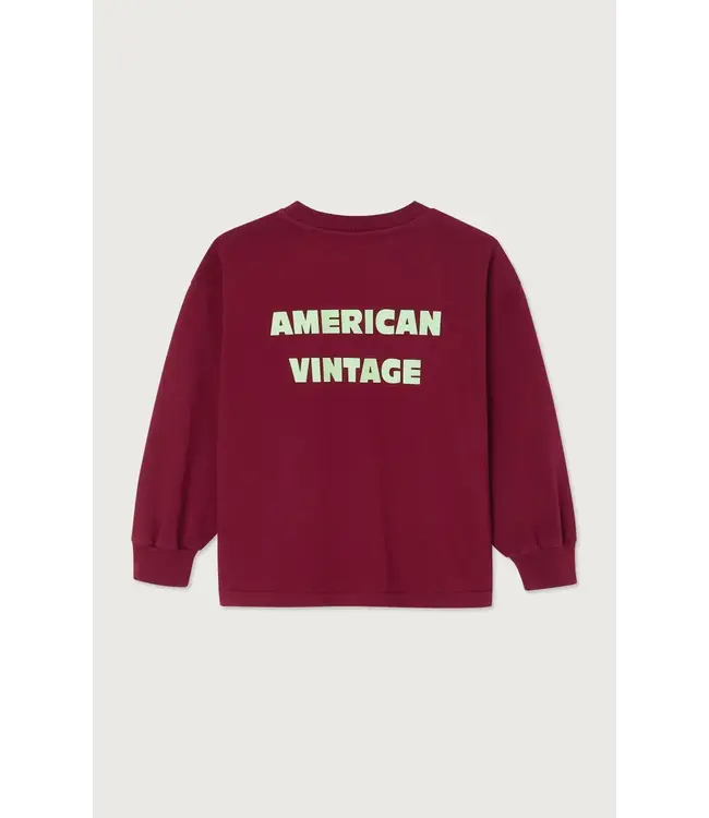 T-Shirt Fizvalley Burgundy Vintage