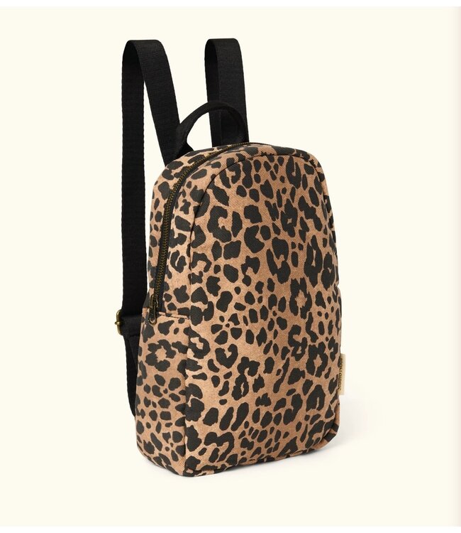 cotton mini backpack leopard