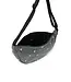 Denim Adult Fanny Pack Grey hearts