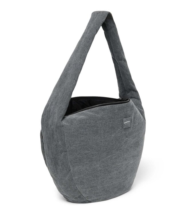 Denim Cross Body Bag Grey