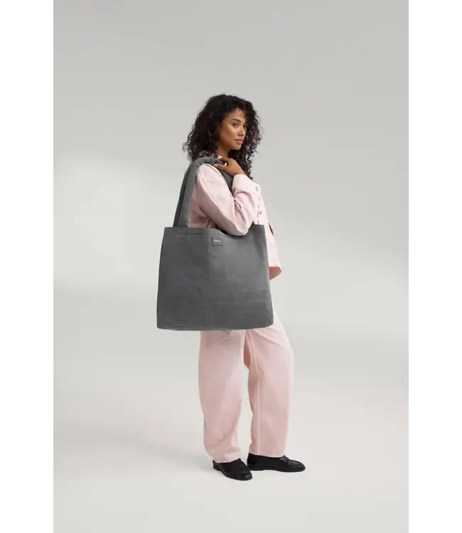 Denim Mom Bag Grey