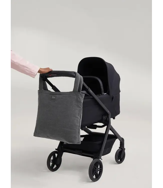 Denim Mom Bag Grey