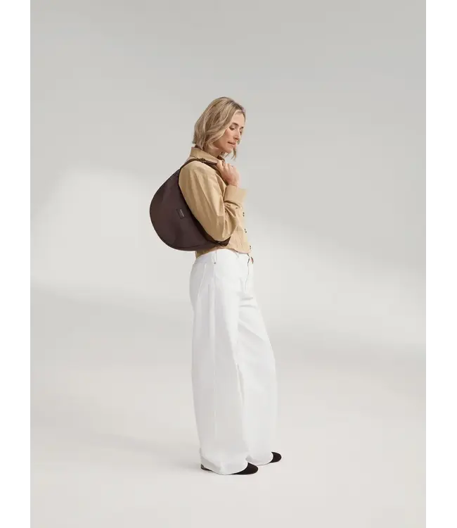 Puffy Adult Fanny Pack Brown hearts