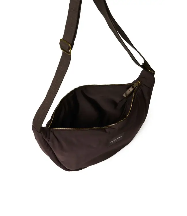 Puffy Adult Fanny Pack Brown hearts