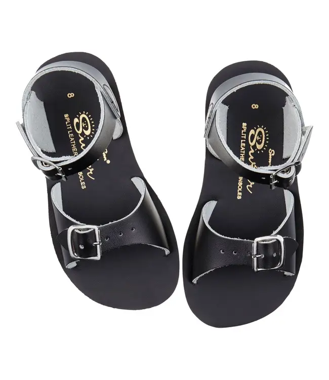 Salt water sandals surfer black
