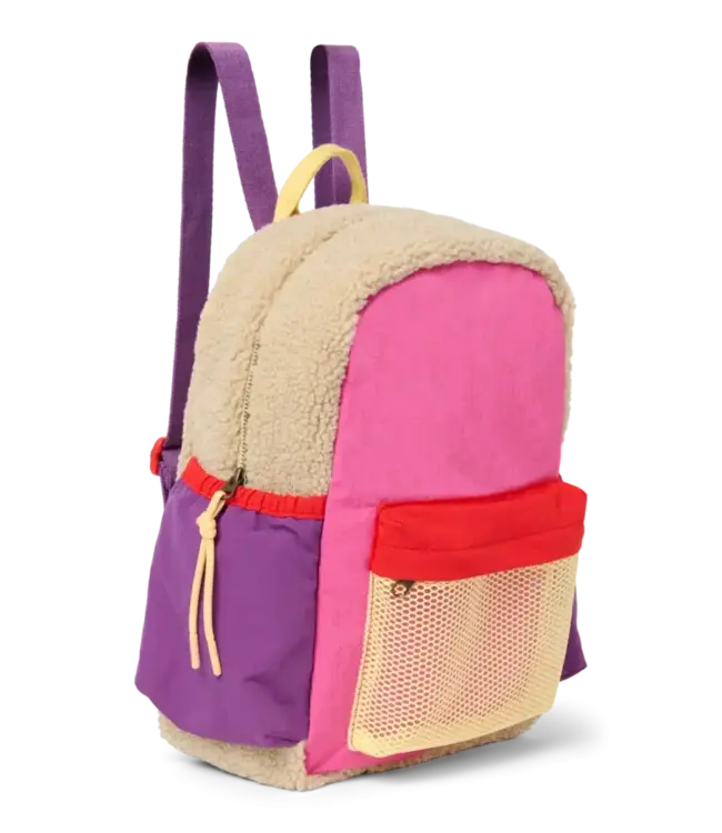 Patchwork Midi backpack Bright Pink