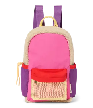 Studio Noos Bright Pink Patchwork Midi backpack
