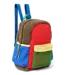 Fiery Red Patchwork Midi Backpack