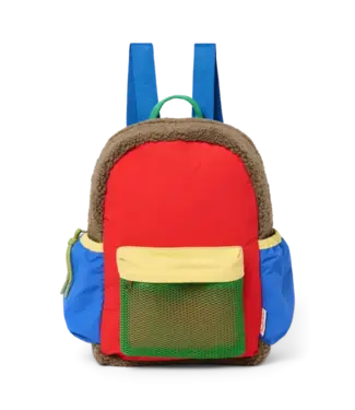 Studio Noos Fiery Red Patchwork Midi Backpack