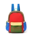 Fiery Red Patchwork Midi Backpack