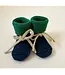 Booties 0-9 Months Blue/grass