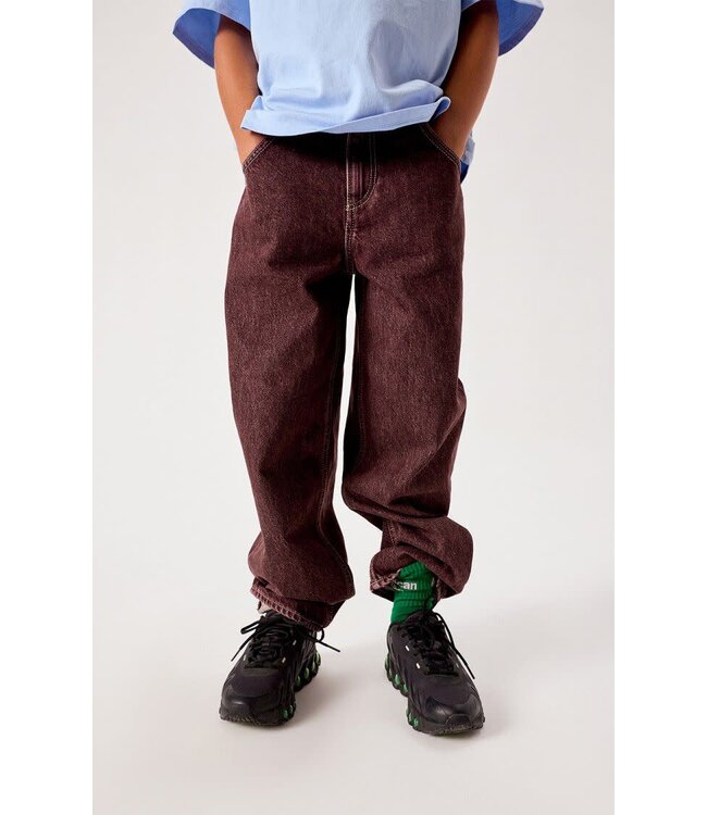 5 POCHES BALLOON JEANS RAISIN