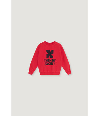 The new society TNS Logo Sweatshirt Chinese Red